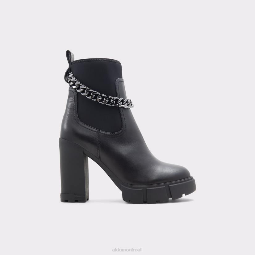 Aldo footwear sale VD8R3250 Aldo Nouveauté plus audacieuse botte chelsea semelle crantée mode cuir noir lisse