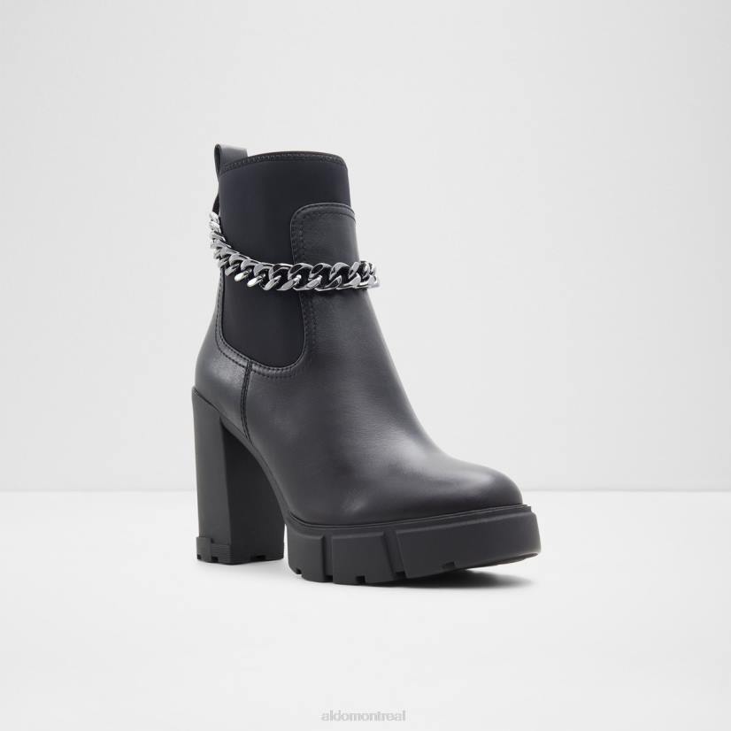 Aldo footwear sale VD8R3250 Aldo Nouveauté plus audacieuse botte chelsea semelle crantée mode cuir noir lisse