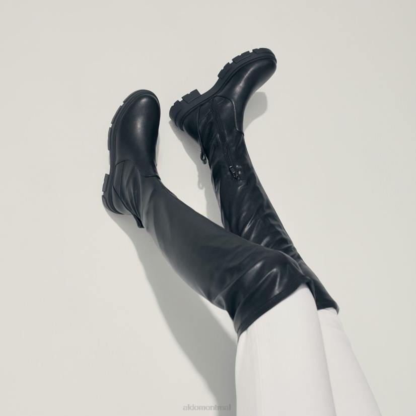 Aldo footwear sale VD8R3510 Aldo Cuissardes tendance noires Dweradia à semelle crantée