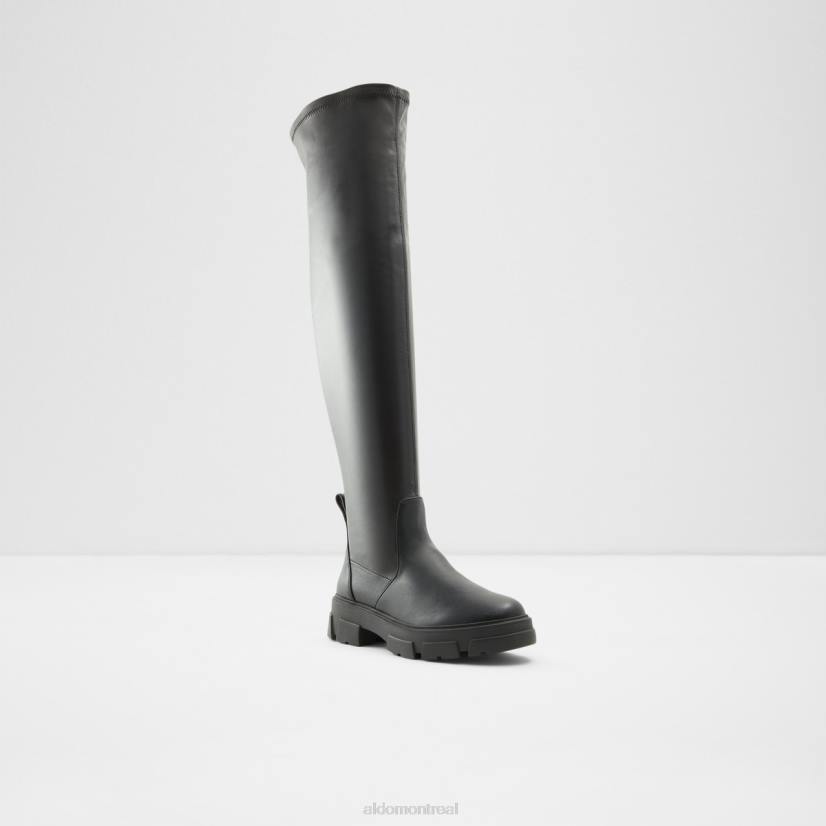 Aldo footwear sale VD8R3510 Aldo Cuissardes tendance noires Dweradia à semelle crantée