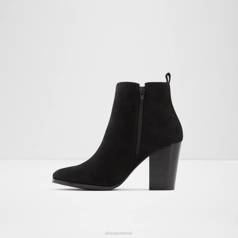 Aldo footwear sale VD8R3525 Aldo bottine noemieflex en cuir nubuck noir à talon bloc mode