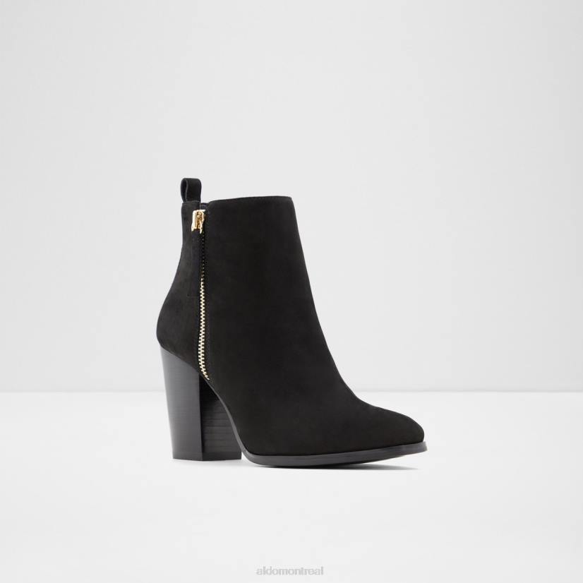 Aldo footwear sale VD8R3525 Aldo bottine noemieflex en cuir nubuck noir à talon bloc mode