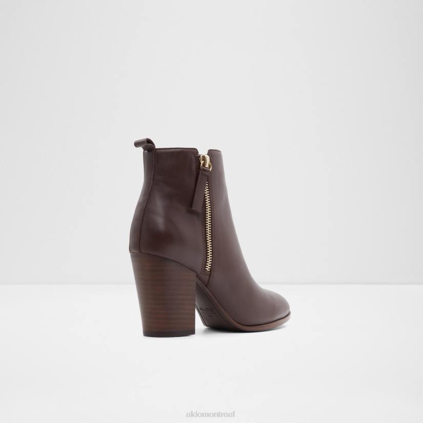 Aldo footwear sale VD8R9455 Aldo bottine noemieflex mode cuir lisse marron foncé