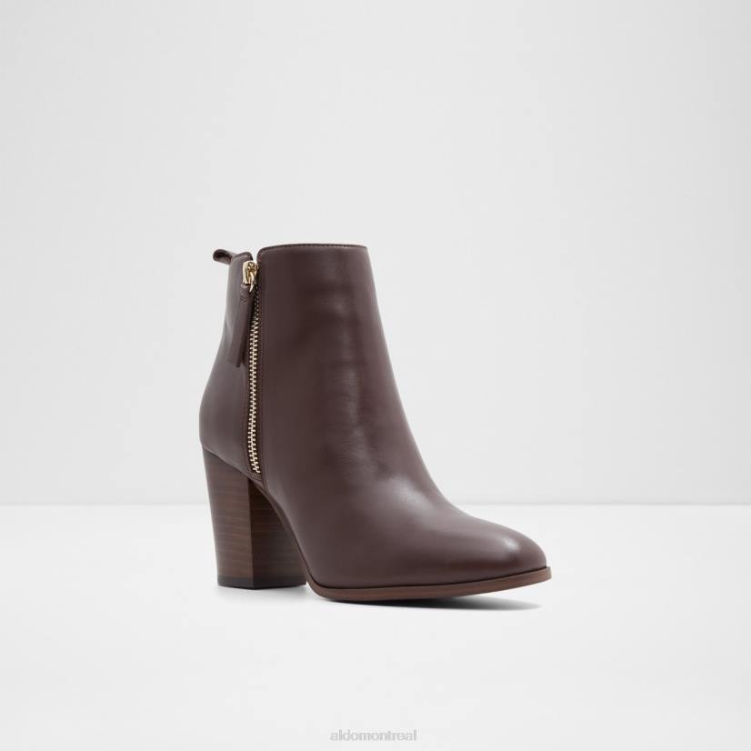 Aldo footwear sale VD8R9455 Aldo bottine noemieflex mode cuir lisse marron foncé