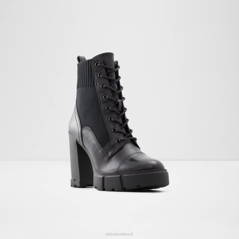 Aldo france VD8R3361 Aldo bottes de combat rebelles semelle crantée noir mode