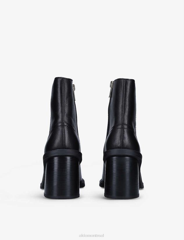 Aldo france chaussures homme VD8R11813 Aldo bottines en cuir à talon bloc pouliche mode noir