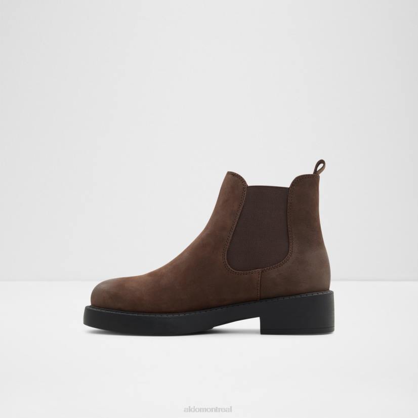 Aldo france chaussures homme VD8R3323 Aldo nouvelle arrivée mai botte chelsea semelle crantée marron foncé mode
