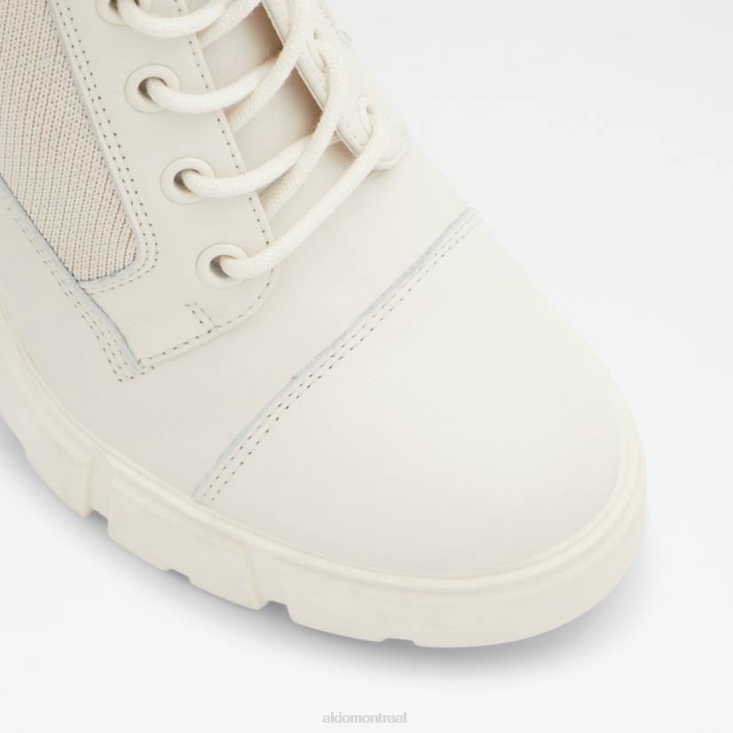 Aldo france chaussures homme VD8R9418 Aldo bottes de combat rebelles semelle crantée mode blanc