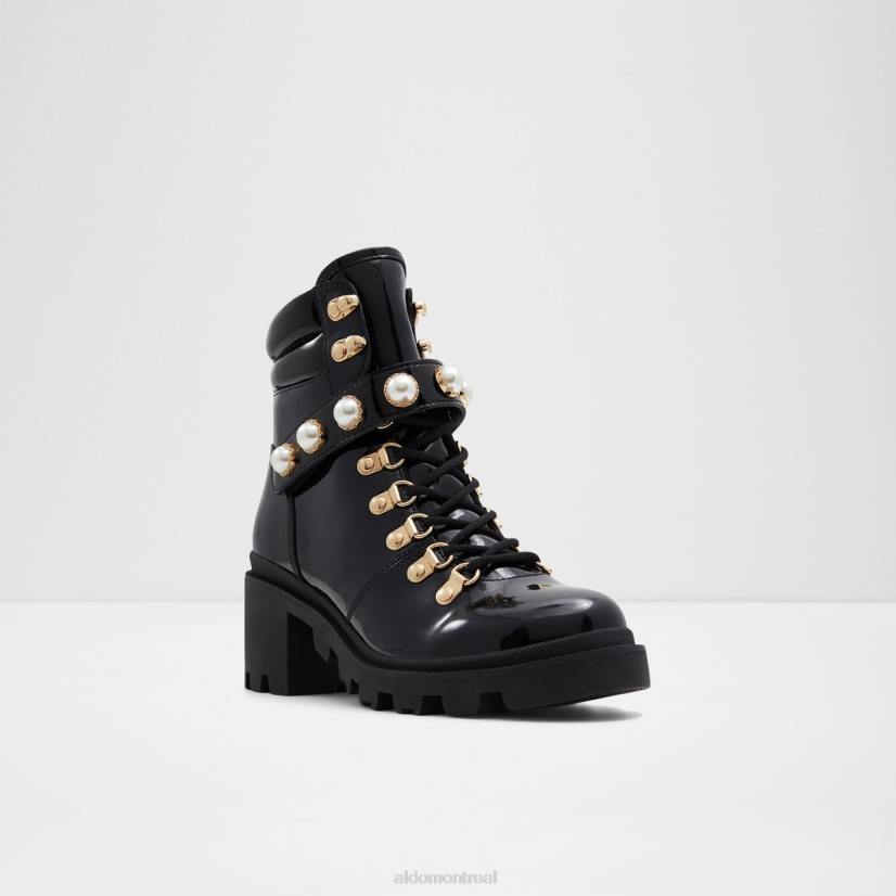 Aldo france sac VD8R3332 Aldo afirasean bottes de combat semelle crantée mode noir