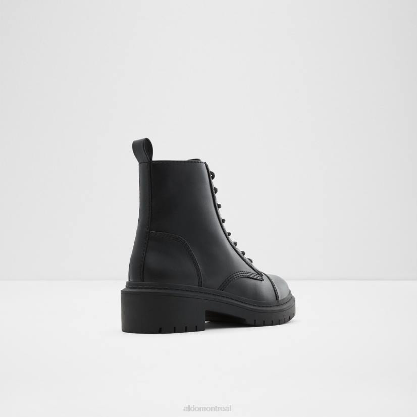 Aldo france sac VD8R3527 Aldo bottes de combat noires à semelle crantée
