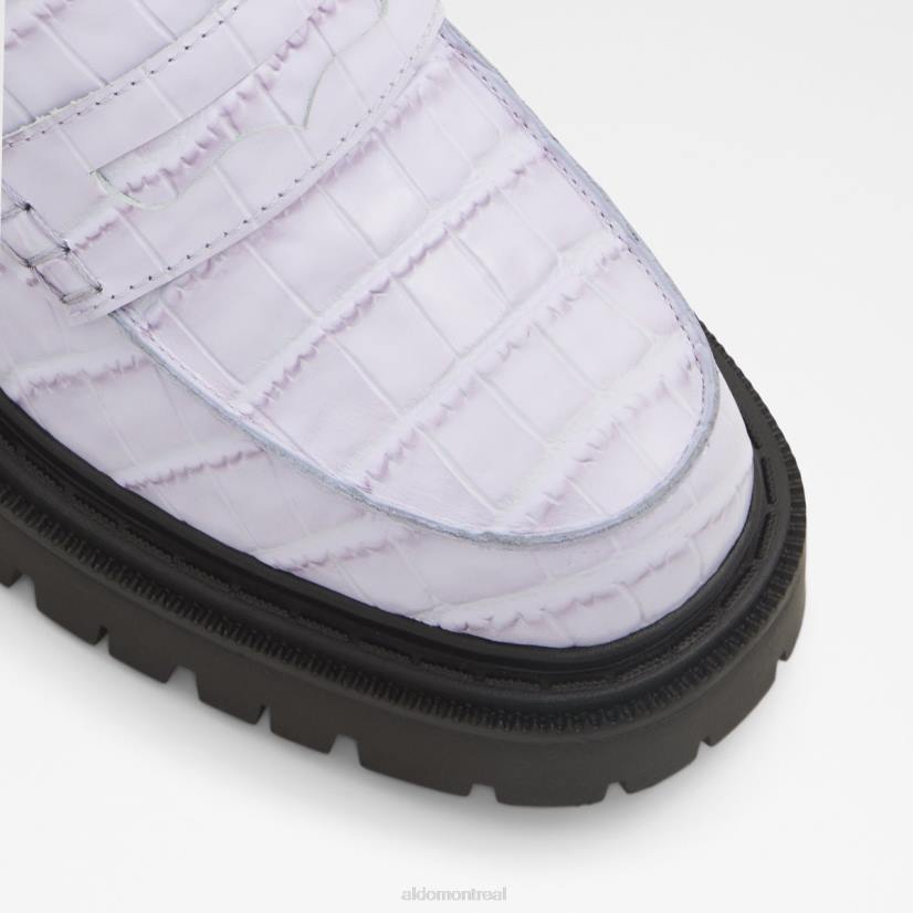 Aldo footwear sale VD8R3415 Aldo mocassin bigstrut violet à semelle crantée