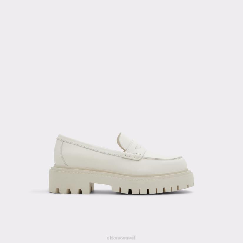 Aldo footwear sale VD8R9305 Aldo bigstrut mocassin semelle crantée blanc mode
