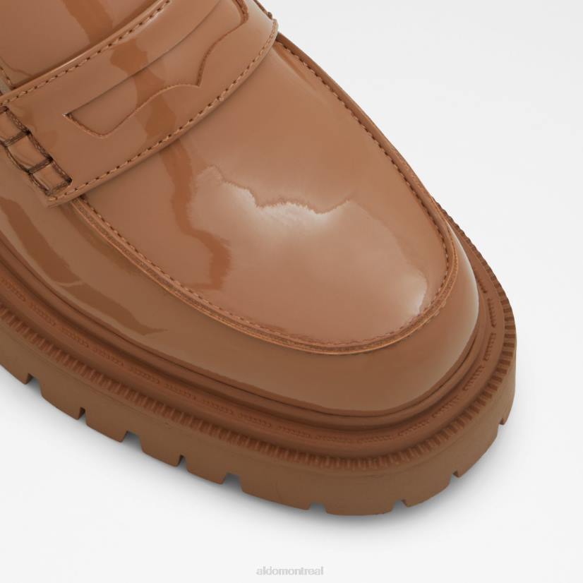 Aldo france VD8R9316 Aldo mocassin bigstrut mode beige foncé semelle crantée