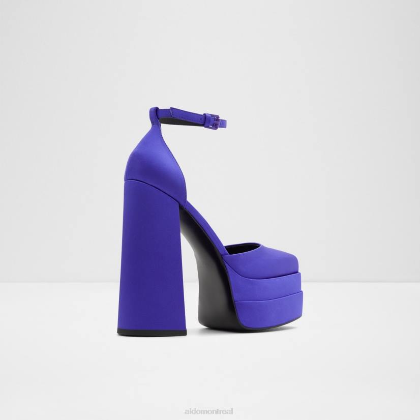 Aldo france VD8R9191 Aldo Mode violet vif nouveauté grande bride à la cheville plateforme de chaussure à talons