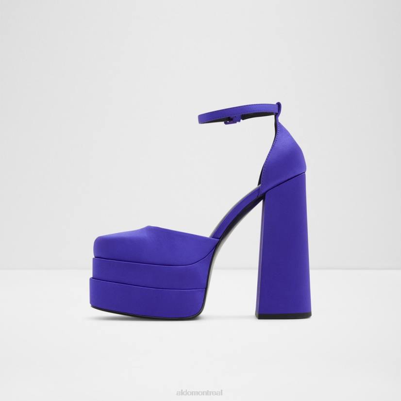 Aldo france VD8R9191 Aldo Mode violet vif nouveauté grande bride à la cheville plateforme de chaussure à talons