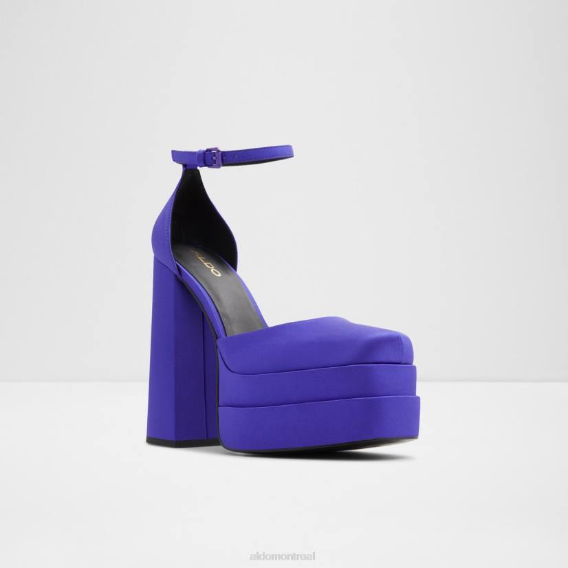 Aldo france VD8R9191 Aldo Mode violet vif nouveauté grande bride à la cheville plateforme de chaussure à talons