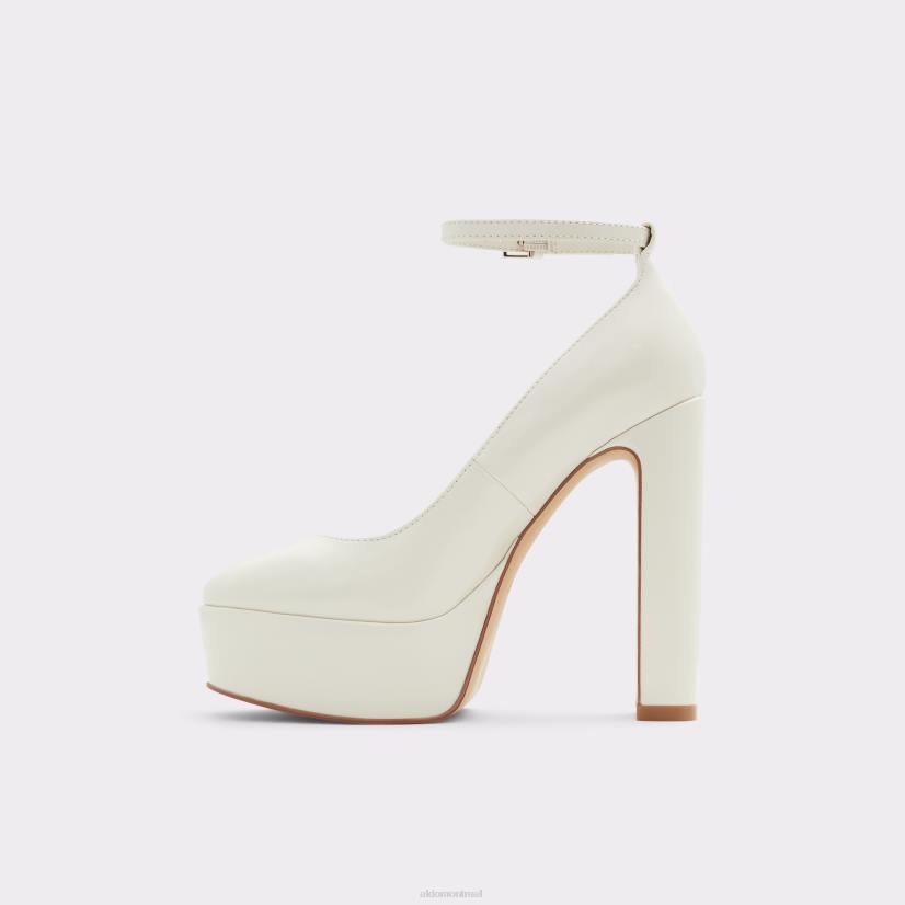 Aldo france chaussures homme VD8R9193 Aldo Nouveauté fonda bride à la cheville chaussure à talons plate-forme blanc mode
