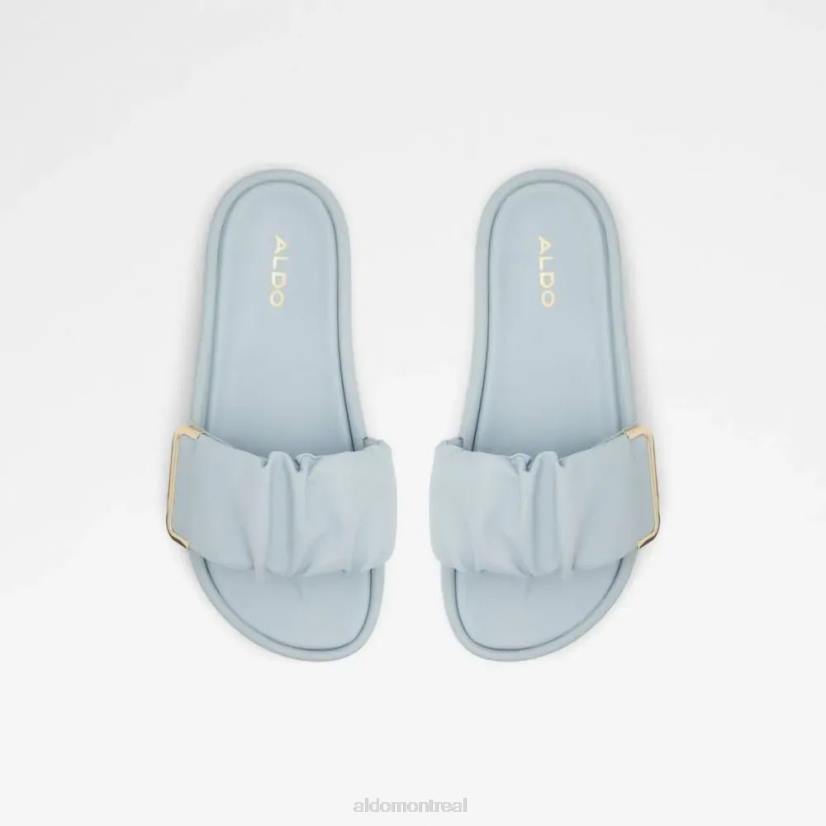 Aldo footwear VD8R4949 Aldo sandale plate à glissière pour femme tybus bleu clair mode