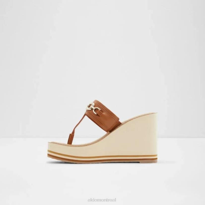 Aldo footwear VD8R4954 Aldo sandale de plage à bride en T pour femme ibaraki marron moyen