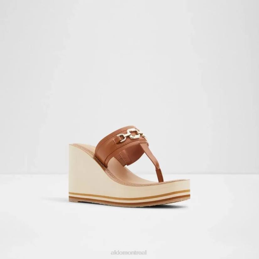 Aldo footwear VD8R4954 Aldo sandale de plage à bride en T pour femme ibaraki marron moyen