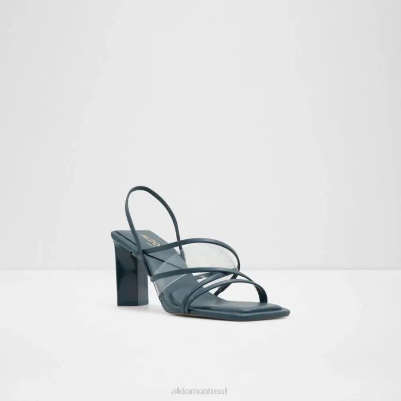 Aldo footwear VD8R4994 Aldo Jennifer, sandales à talons et lanières pour femmes, mode bleu sarcelle