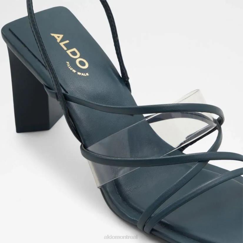 Aldo footwear VD8R4994 Aldo Jennifer, sandales à talons et lanières pour femmes, mode bleu sarcelle