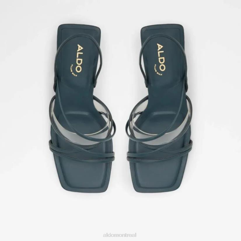 Aldo footwear VD8R4994 Aldo Jennifer, sandales à talons et lanières pour femmes, mode bleu sarcelle