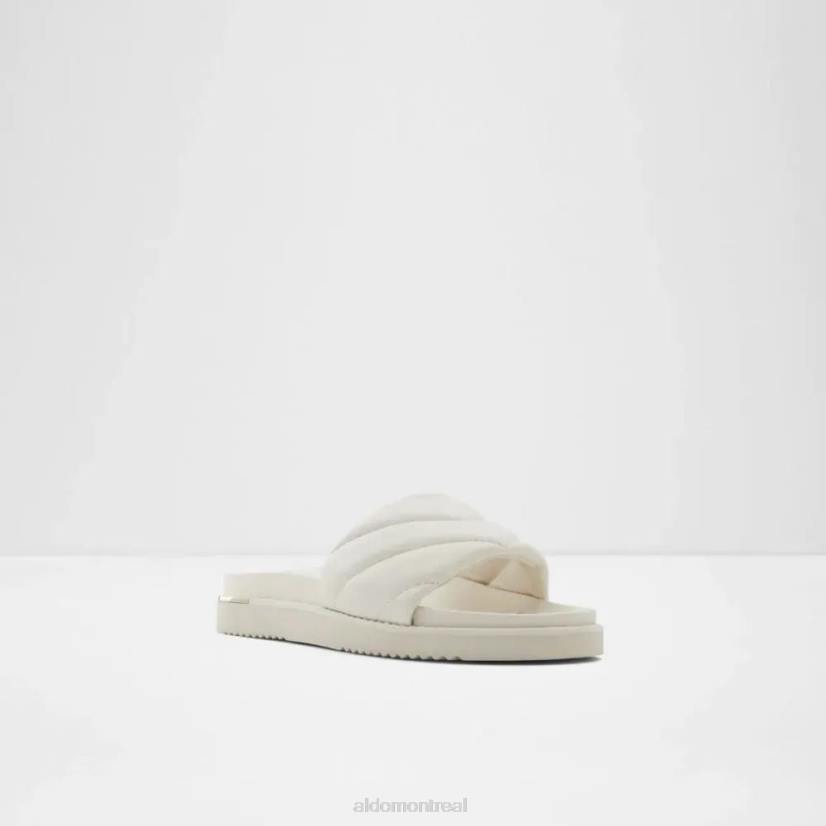 Aldo footwear VD8R5084 Aldo sandale à glissière décontractée plate acaswen blanche à la mode pour femmes