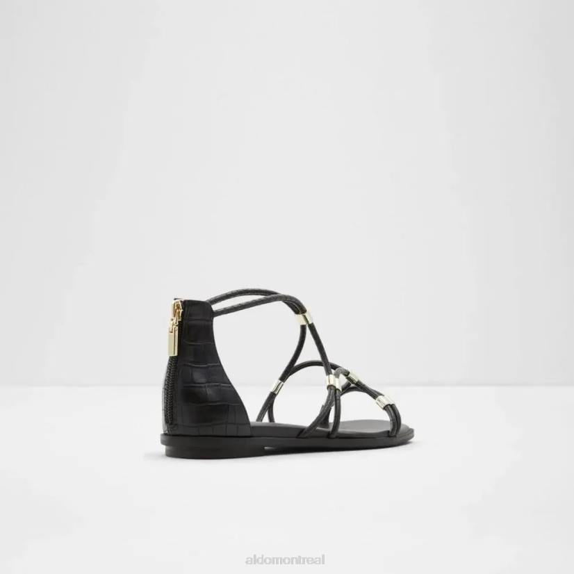 Aldo footwear VD8R5104 Aldo oceriwenflex sandale plate bride cheville femme noir mode
