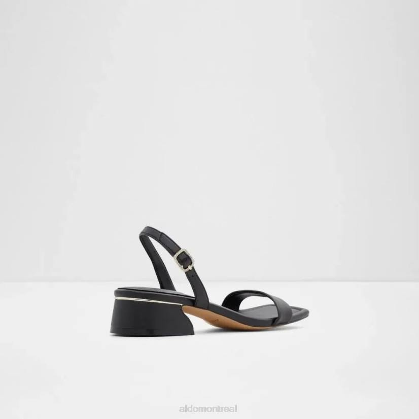 Aldo footwear VD8R5749 Aldo Sandale plate à bout ouvert pour femme halenia noire