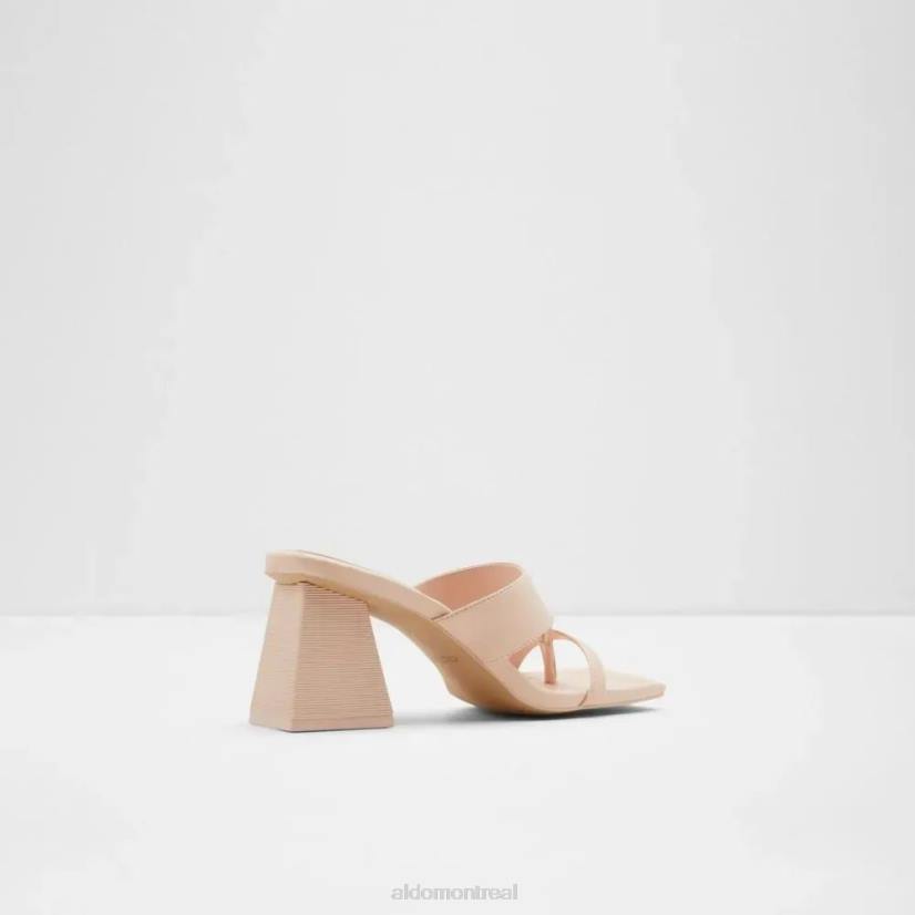 Aldo footwear VD8R5789 Aldo Sandale bloc à bout carré pour femmes coasa rose clair à la mode
