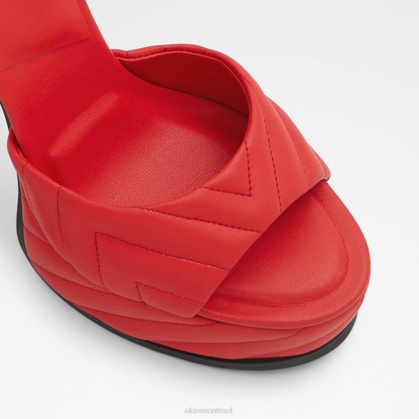 Aldo footwear sale VD8R3280 Aldo Mode rouge nouveauté milena bride à la cheville sandale à talons plate-forme