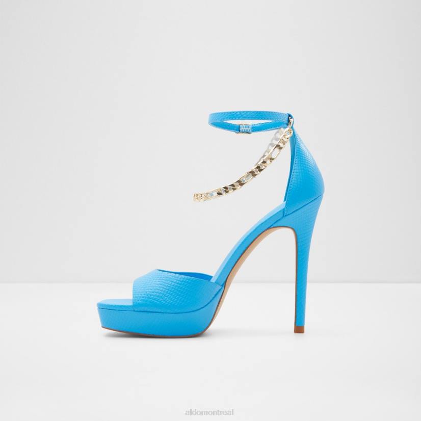 Aldo footwear sale VD8R3470 Aldo mode prisilla sandale à talons talon aiguille bleu vif
