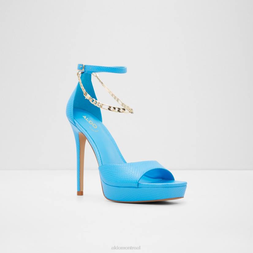Aldo footwear sale VD8R3470 Aldo mode prisilla sandale à talons talon aiguille bleu vif