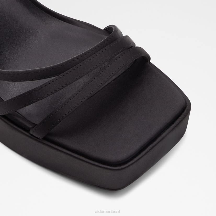 Aldo footwear sale VD8R3485 Aldo plate-forme de sandale à talons à lanières Landabriver noir à la mode