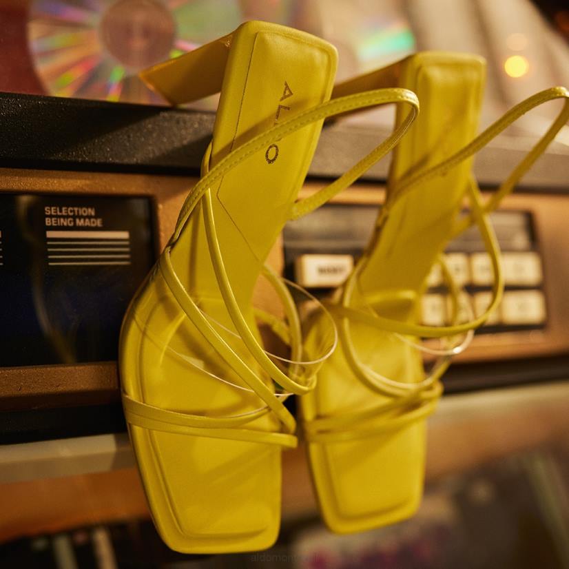 Aldo footwear sale VD8R3645 Aldo mode vert vif jennifer lanières talon haut sandale talon bloc