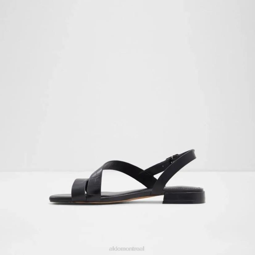 Aldo footwear sale VD8R4930 Aldo edardoni sandale à talon plat pour femme mode noir