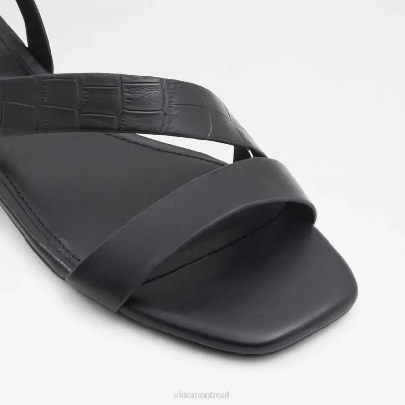Aldo footwear sale VD8R4930 Aldo edardoni sandale à talon plat pour femme mode noir