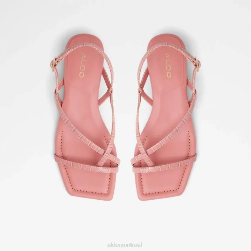 Aldo footwear sale VD8R4945 Aldo Darelle sandale à talon et lanières pour femme autre rose mode