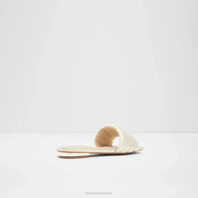 Aldo footwear sale VD8R4960 Aldo sandale à talon plat pour femme cleona dorée à la mode