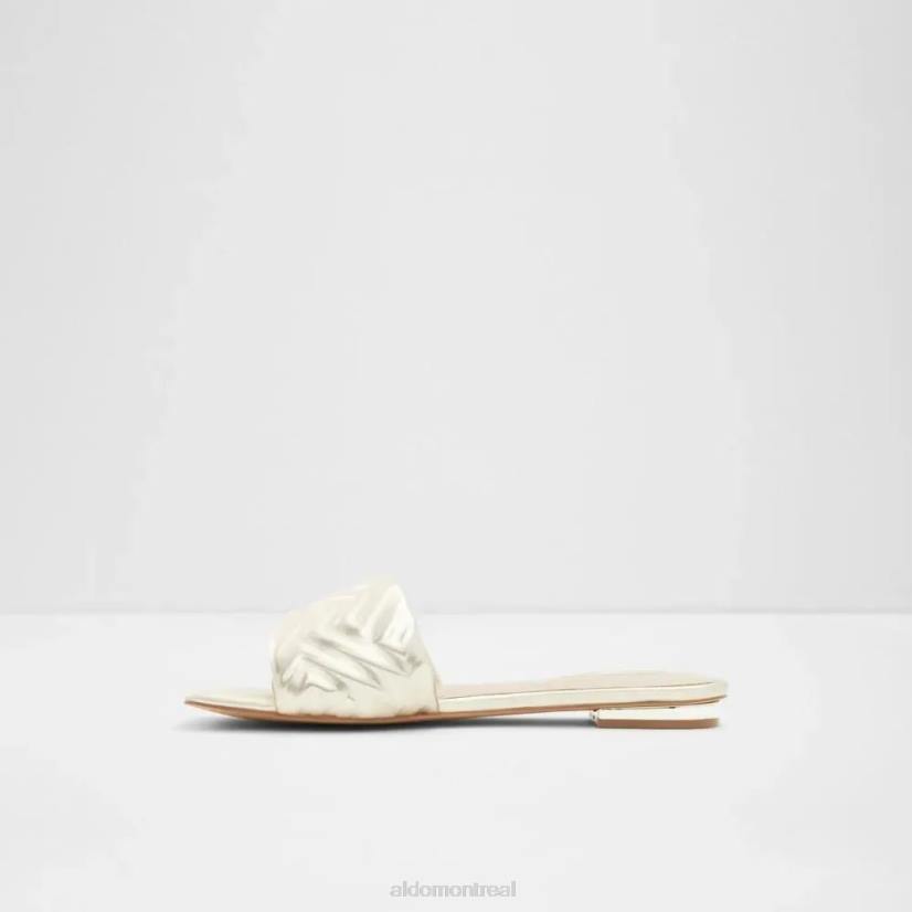 Aldo footwear sale VD8R4960 Aldo sandale à talon plat pour femme cleona dorée à la mode
