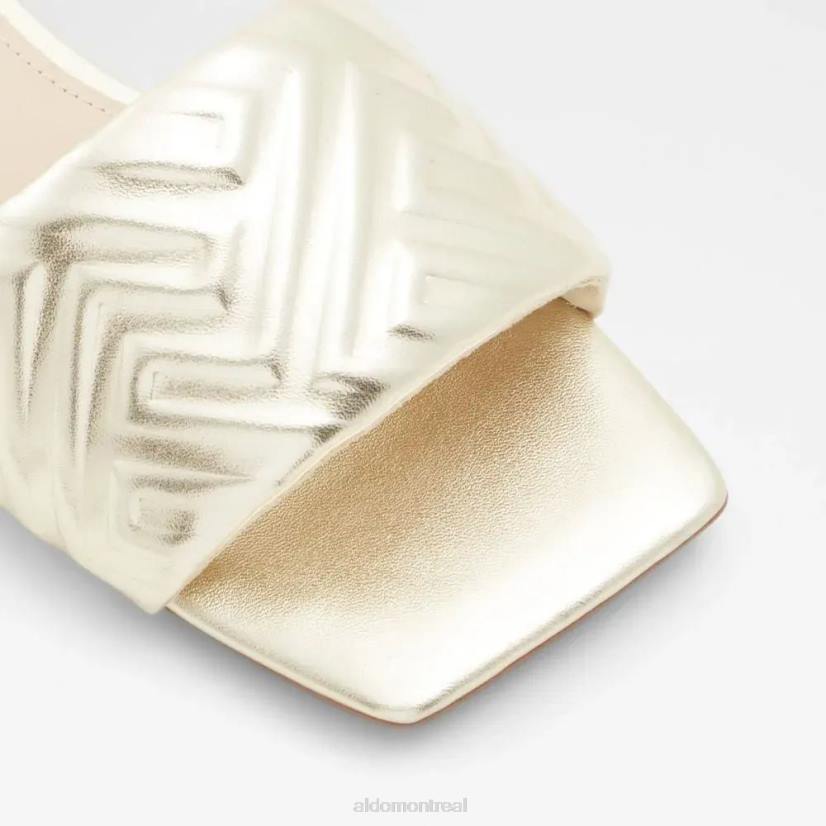 Aldo footwear sale VD8R4960 Aldo sandale à talon plat pour femme cleona dorée à la mode
