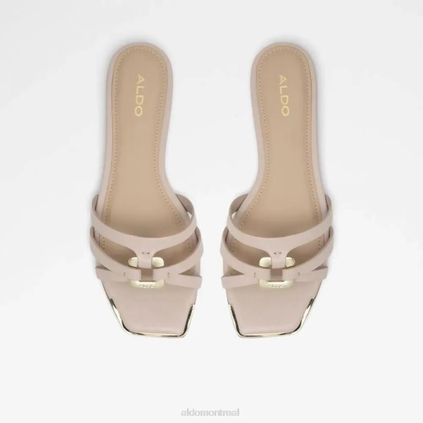 Aldo footwear sale VD8R5005 Aldo mode kedauwen sandale plate pour femme rose clair