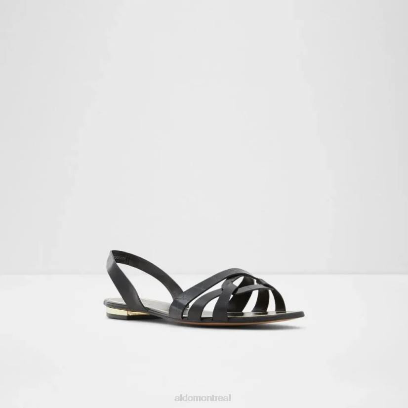 Aldo footwear sale VD8R5065 Aldo sandale plate pour femme khristen noire à la mode