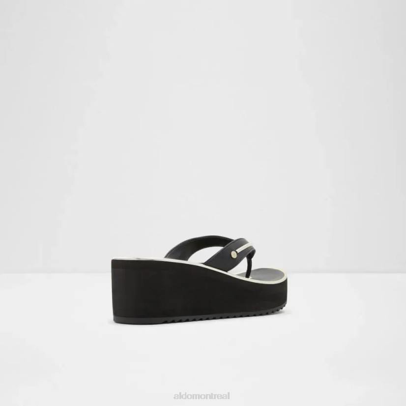 Aldo footwear sale VD8R5080 Aldo mode calidan femme string plage sandale compensée noir
