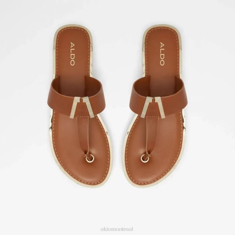 Aldo footwear sale VD8R5090 Aldo sandale tong plate femme malibu fashion cognac