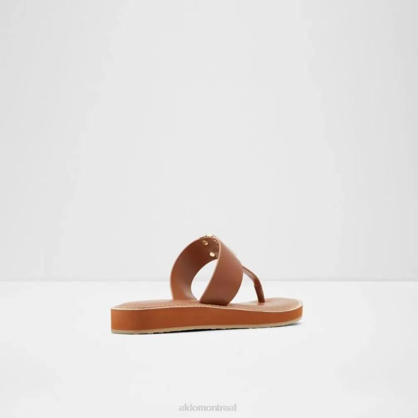 Aldo footwear sale VD8R5090 Aldo sandale tong plate femme malibu fashion cognac