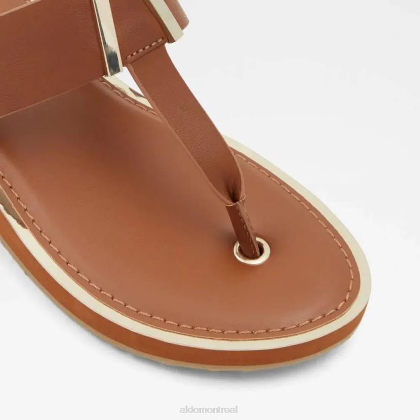 Aldo footwear sale VD8R5090 Aldo sandale tong plate femme malibu fashion cognac