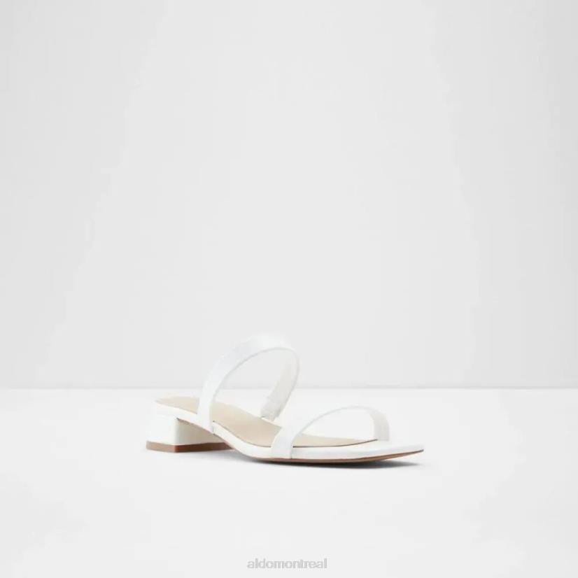 Aldo footwear sale VD8R5120 Aldo biliwen sandales à enfiler pour femmes à talon bloc bas blanc mode