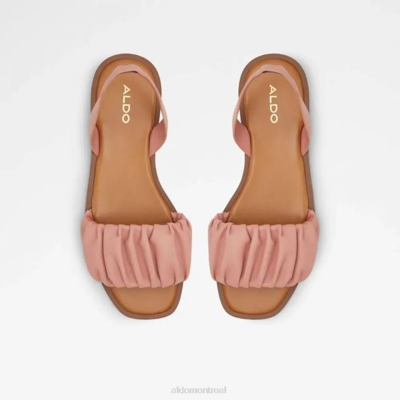 Aldo footwear sale VD8R5710 Aldo Brelden sandale plate deux pièces pour femme rose vif mode